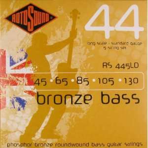 RotoSound Acoustic Bass Guitar Phosphor Bronze 5 String, .045   .130 