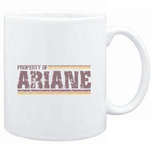  Mug White  Property of Ariane   Vintage  Female Names 
