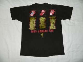 VINTAGE THE ROLLING STONES 1994 VOODOO LOUNGE TOUR T SHIRT 94/95 