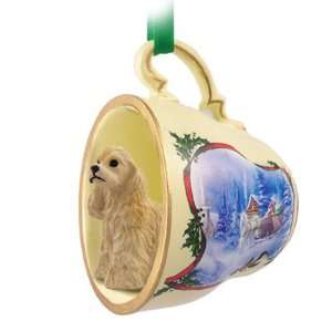    Cocker Spaniel Sleigh Ride Christmas Ornament: Pet Supplies