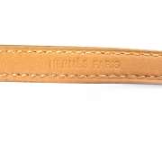 HERMES Swift Leather CAB Bracelet Mykonos Blue  