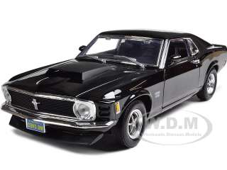 1970 MUSTANG BOSS 429 BLACK 1:18 DIECAST MODEL CAR BY MOTORMAX 73154 