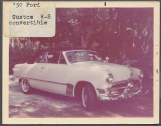 Color Car Photo 1950 Ford Custom Convertible 671423  