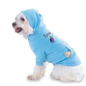 Tennis Princess Hooded (Hoody) T Shirt with pocket for your Dog or Cat 