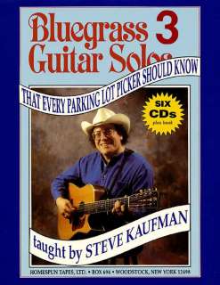 BLUEGRASS GUITAR SOLOS Steve Kaufman 6 CD/Book Series 3  