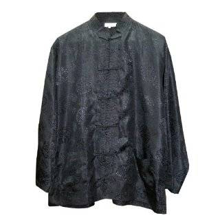    Black Silk Velvet Mandarin Jacket, Chinese Clothing: Clothing