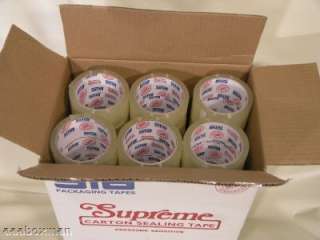 CLEAR PACKING TAPE HIGH QUALITY 6 ROLLS AAA BOX CO  