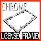 TWISTED CHROME METAL LICENSE PLATE FRAME / BEST QUALITY AAA+ 