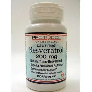  Protocol for Life Balance Resveratrol 200mg 60 vcaps 