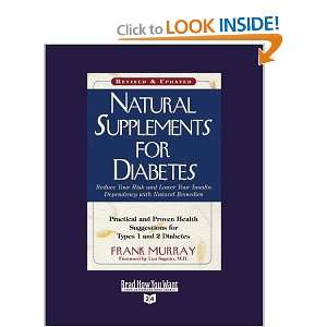  Natural Supplements for Diabetes (Volume 1 of 2) (Easyread 
