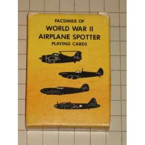  Facsimile of World War II Airplane Spotter Playing Cards 