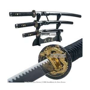  Japanese Bushido Dragon Last Samurai Katana Sword Set 