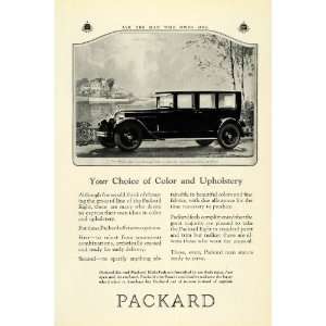  1925 Ad Packard Upholstery Seats Eight Seven Passenger 