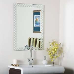  Checkers Frameless Wall Mirror: Home & Kitchen