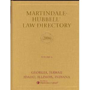  Martindale Hubbell Law Directory 2004 Volume 6 