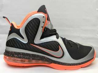 Nike Lebron 9 Bright Mango Preheat Miami Hurricanes Basketball Sneaker 
