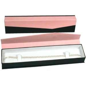   Pink & Black Magnetic Lid Bracelet Watch Gift Boxes: Home & Kitchen