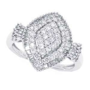  0.94ctTW Fashion Diamond Right Hand Ring in 14Kt White 