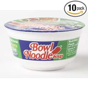 Nong Shim Bowl noodle soup hot & spicy 3.03oz (Pack of 10):  
