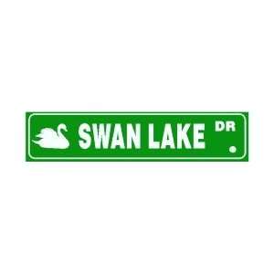    SWAN LAKE DRIVE opera bird fowl street sign: Home & Kitchen