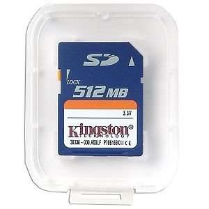  Kingston 512MB Secure Digital Card Electronics