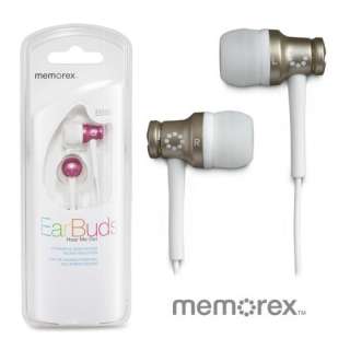 Memorex In Ear Canal Earbuds with Powerful Bass Sound for Apple iPod 