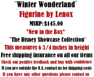 Lenox Mickeys Winter Wonderland Disney Figurine *New in Box*  