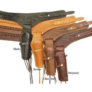  *DOUBLE holster/.45 cal/Burgundy/Size 52 DBL Sports 
