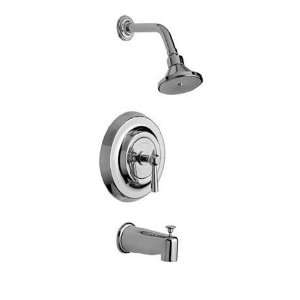 Barclay Chess Polished Chrome 1 Handle Tub & Shower Faucet with Single 