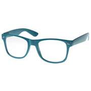 Retro Party Super Neon Color Wayfarer Style Eyeglasses Clear Lens 