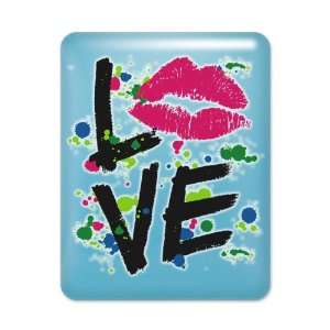  iPad Case Light Blue LOVE Lips   Peace Symbol: Everything 