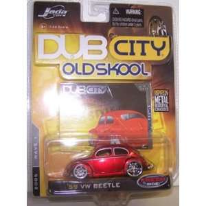   Dub City Old Skool Wave 1 2005 1959 Vw Beetle in Color Red: Toys