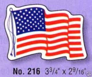 American Flag Decal QTY 2500 Wholesale lot No 216  