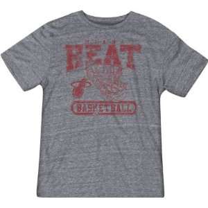  Miami Heat Tri Blend Way Back Distressed Logo T Shirt 