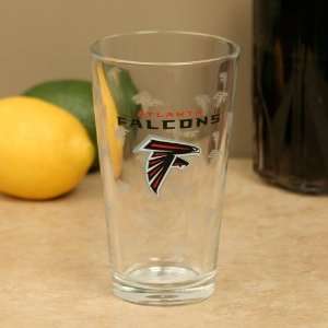  Atlanta Falcons 16oz. Satin Etch Pint Glass Sports 