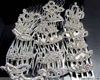 Wholesale 24pcs Noble Crystal Rhinestone TIARA Crowns  