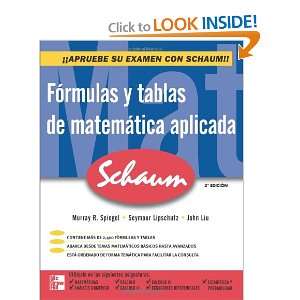  Fórmulas y tablas de Matemática aplicada (Spanish 