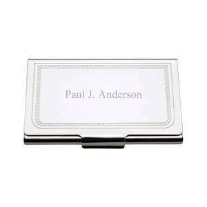    Charleston Personalized Business Card Holder: Office Products