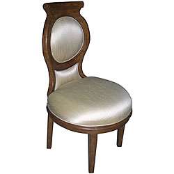 Clarissa Wood Slipper Chair  Overstock