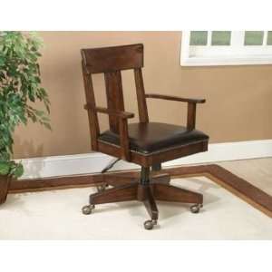   Meridian Rustic Desk Chair   Emerald H670CH Chair: Furniture & Decor