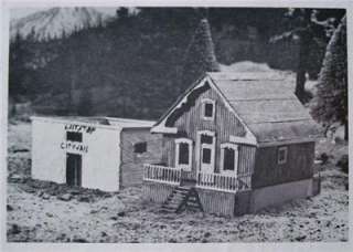 Muir Model Rand Mining District Jail & 1890 Home N scale Model 552 