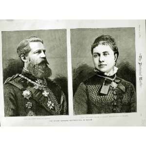  1883 CROWN PRINCE GERMANY PRINCESS ROYAL SILVER WEDDING 