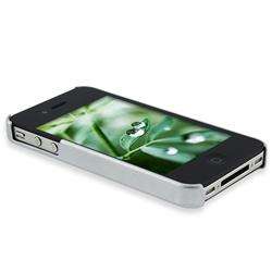 Slim Fit Snap on Rubber Coated Case for Apple iPhone 4  