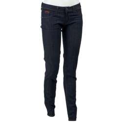 City Of Others Womens Dark Blue Skinny Jeans  