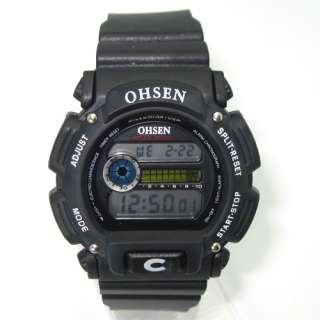 Ohsen : 1121 Chronograph sport mens digital LED wrist watches  