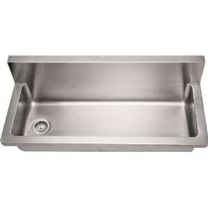  Sinks WHNCMB4413 Whitehaus Brushed Stainless Commercial Utility Sink 