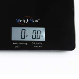   GB25 LB Digital Postal Diet Food Weigh Kitchen Scale 25 LBS BLACK NEW