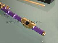 Piccolo   Sparkling Purple Color with Gold Keys  