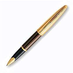 Waterman Carene Deluxe Amethyst Bronze Rollerball Black Ink Pen 