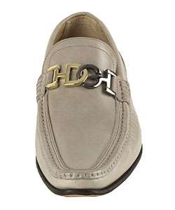 Dolce & Gabbana Mens Gray Leather Loafers  